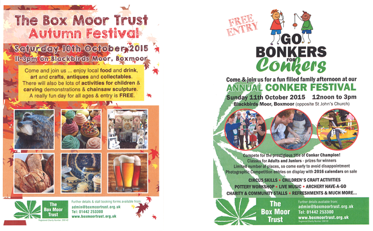 The Box Moor Trust Festival and Go Bonkers for Conkers